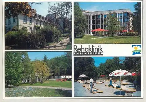 Mini-golf topical retated postcard Switzerland Rehaklinik Rheinfelden