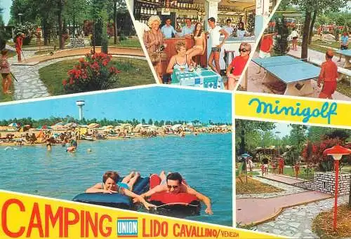 Mini-golf topical retated postcard Italy Lido camping Cavallino Venice