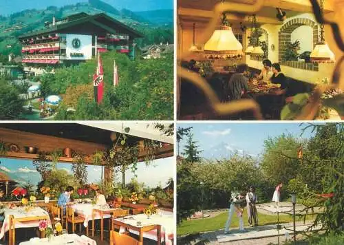 Mini-golf topical retated postcard Switzerland Bären Sigriswil multi view