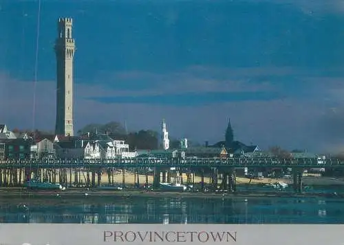 Postcard USA Provincetown  Pilgrim tower MA 1990s