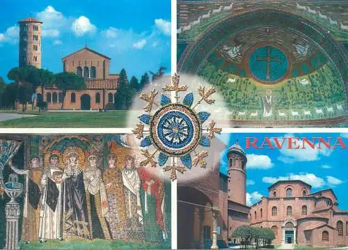 Postcard Italy Ravena multi view