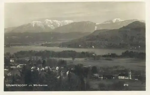 Postcard Germany Krumpendorf am Worthersee panorama