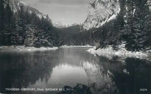Postcard Austria Tragoss Oberort Gruner See