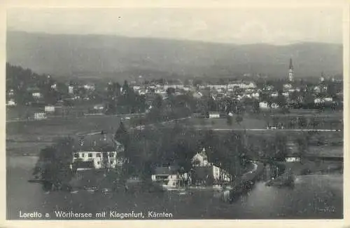 Postcard Austria Loretto Worthersee mit Klagenfurt Karnten