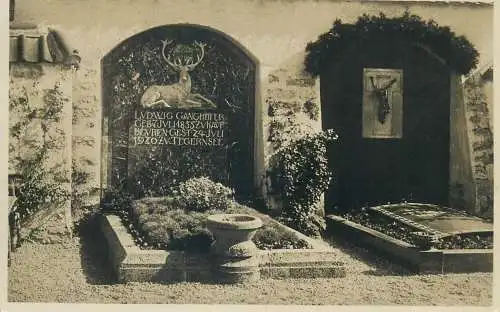 Postcard Germany Bad Wiessee am Tegernsee tomb