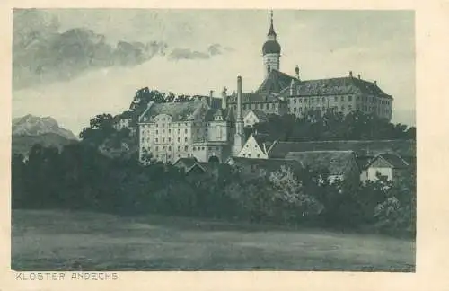 Postcard Germany kloster Andechs