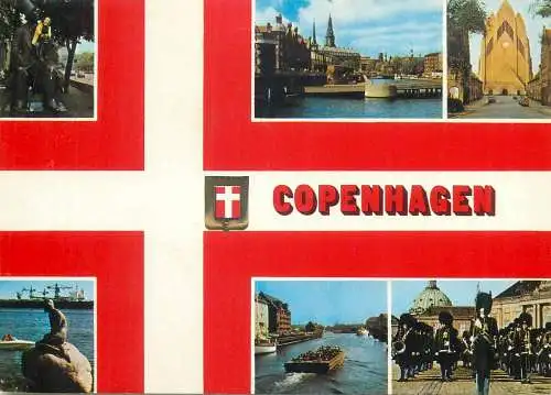 Denmark Copenhagen several views Post card