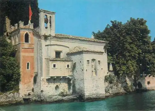 Postcard Italy Lago di Garda,  Garda St Vigilio church