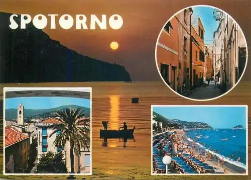 Postcard Italy Savona Spotorno multi view