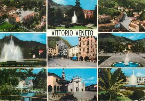 Postcard Italy Treviso Vittorio Veneto multi view