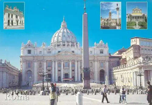 Postcard Italy Roma several views