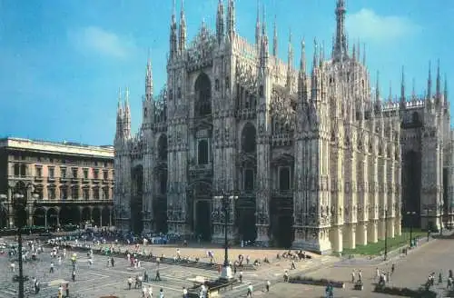 Postcard Italy Milano Cathedral Square