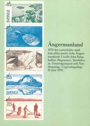 Postcard Sweden Angermanland province Issued 19 June 1976