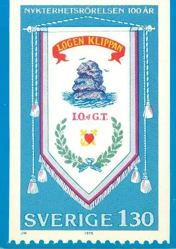 Postcard Centenary of the Swedish Temperance Movement issued 6 September 1979
