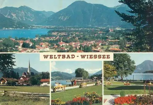 Postcard Germany Weltbad Wiessee multi view
