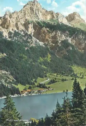 Postcard Austria Haldensee mit Rote Fluh general view