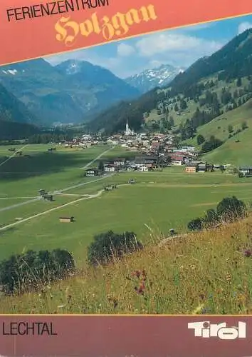 Postcard Austria Lechtal Ferienzentrum Holzgau