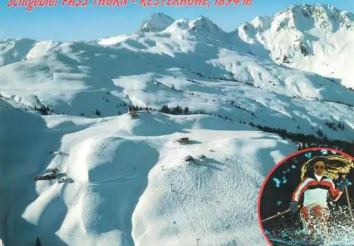 Postcard Austria Pass Thurn Wintersportzentrum Kitzbuheler Alpen
