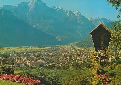 Postcard Austria Lienz partial view mit Spitzkofel