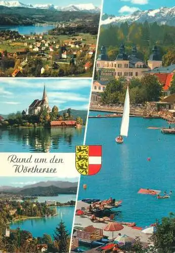 Postcard Austria around Worthersee multi view