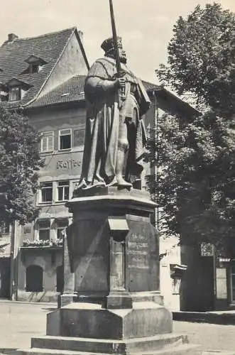 Postcards Germany Jena statue