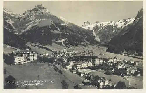 Postcards Switzerland Engelberg mit Kahnen mountain scene