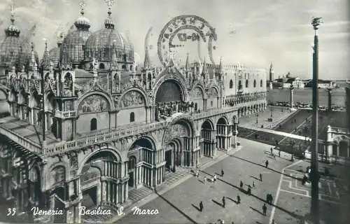 Postcards Italy Venice St Mark basilica 1958