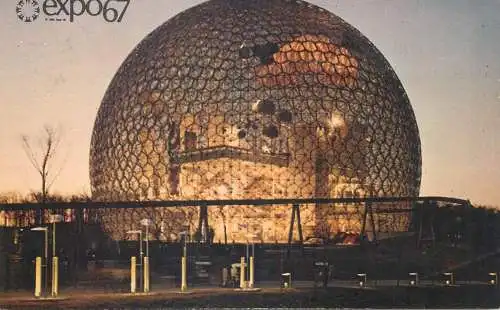 Postcards Canada Montreal expo 1967 the pavilion of the United States