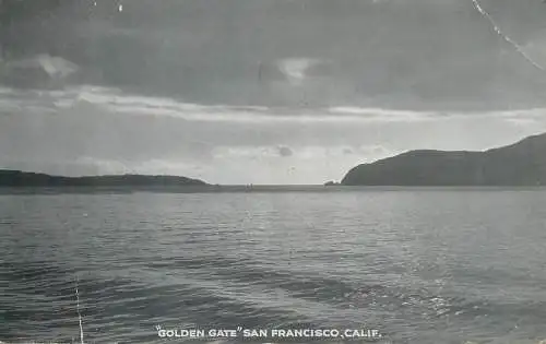 Postcards USA California Golden Gate before the bridge 1934