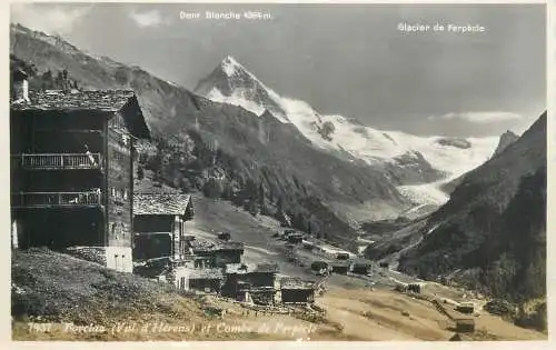 Postcards Switzerland Forclaz Dent Blanche Glacier de Ferpecle