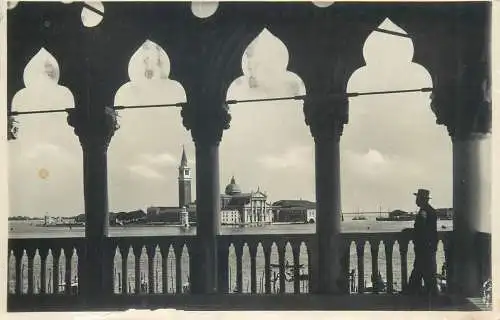 Postcards Italy Venice isola di S Giorgio dalla Loggia del Palazzo Ducale 1956