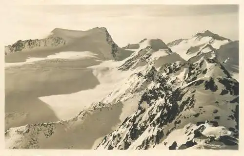 Postcards Austria blick vom Schwarzkogl 1958 mountain scene