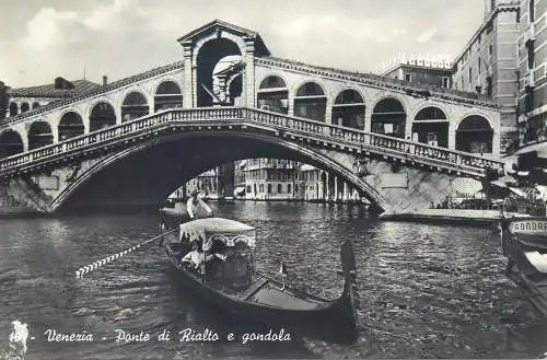 Postcards Italy Venice Rialto bridge