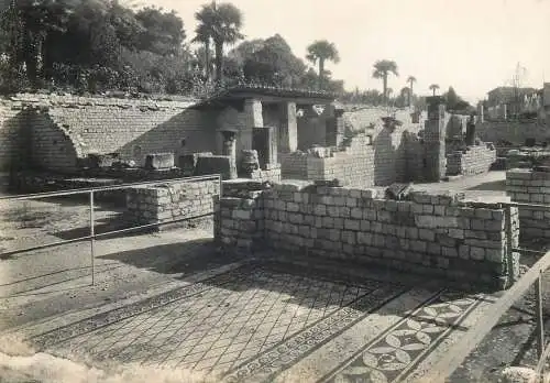 Postcards France Vaucluse Vaison la Romaine mosaique du Laraire 1957