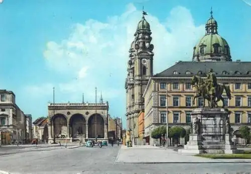 Postcards Germany Munchen place de l'Odeon 1959