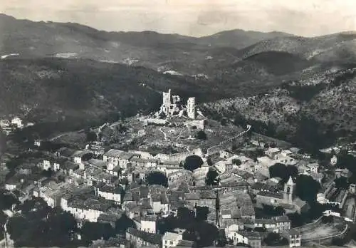 Postcards France  Var Grimaud aerial view 1958