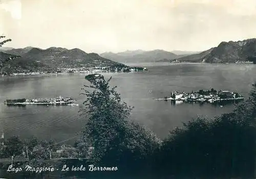 Postcards Italy Lago Maggiore le isole Borromeo 1958