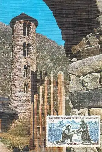 Postcard Valls d'Andorra Santa Coloma El Mil-lenari