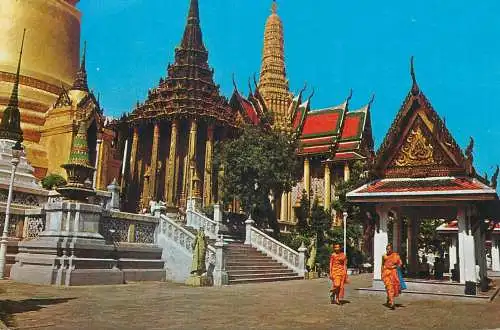 Postcard Thailand Wat temple Phra Keo Bankok