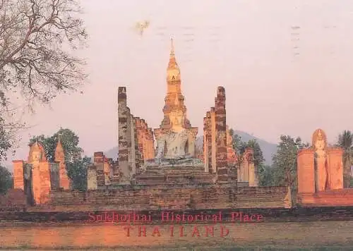 Postcard Thailand Sukhothal historical place