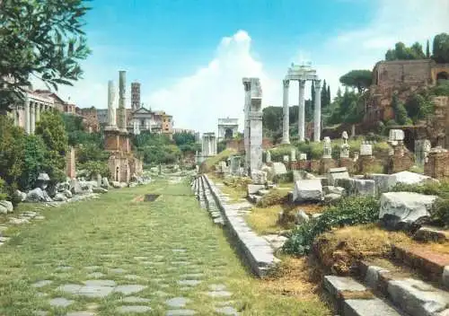 Postcard Italy Rome Roman forum 1966