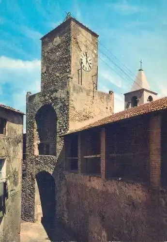 Postcard Italy Castiglione della Pescaia tower