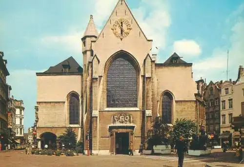 Postcard Belgium Bruxelles eglise St. Nicolas