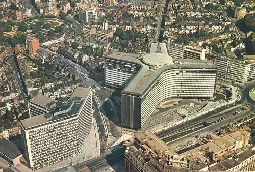 Postcard Belgium Bruxelles European community aerial