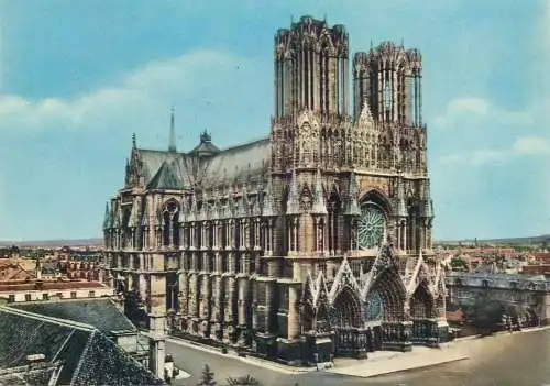 Postcard France Marne  Reims la cathedrale
