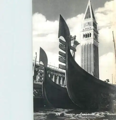 Postcard Italy > Veneto > Venezia (Venice) St marcus square clocktower