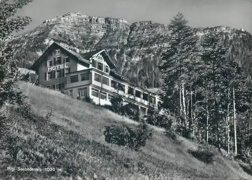 Postcard Switzerland Hotel Rigi Seebodenalp 1966