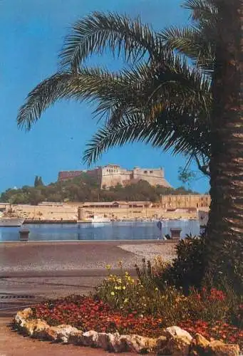 Postcard France Alpes Maritimes > Antibes port et le Fort Carre 1972