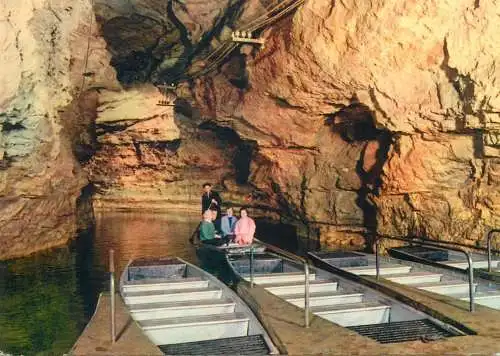 Postcard France Lot > Gouffre de Padirac rowboat 1966