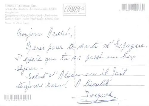 Postcard France Haut-Rhin > Ribeauvillé